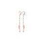 VOGUE-Γυναικεία ασημένια κρεμαστά σκουλαρίκια VOGUE ροζ χρυσά