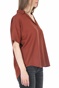 SCOTCH & SODA-Γυναικείο πουκάμισο SCOTCH & SODA Pop over shirt καφέ