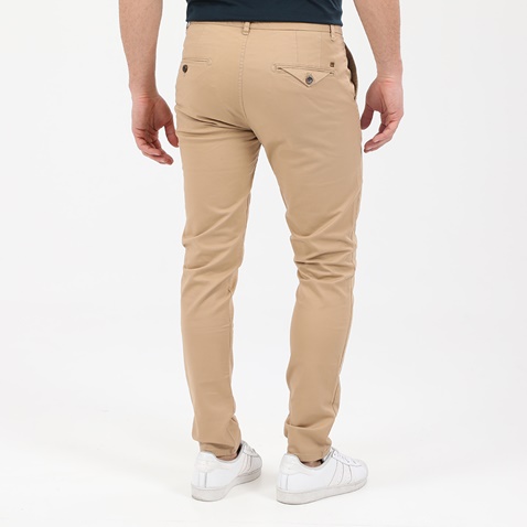 SCOTCH & SODA-Ανδρικό παντελόνι SCOTCH & SODA MOTT - Classic twill chino wit εκρού