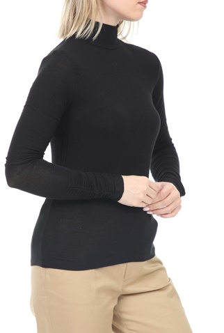 SCOTCH & SODA-Γυναικεία μπλούζα με ζιβάγκο SCOTCH & SODA μαύρη