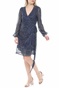 MOLLY BRACKEN-Γυναικείο mini φόρεμα MOLLY BRACKEN μπλε