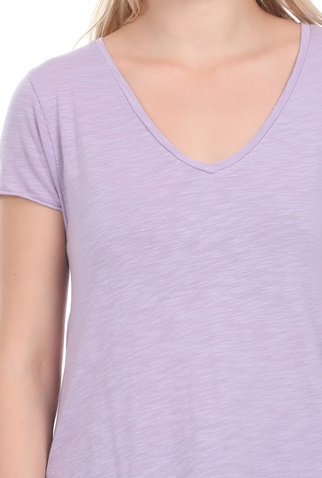AMERICAN VINTAGE-Γυναικείο t-shirt AMERICAN VINTAGΕ λιλά