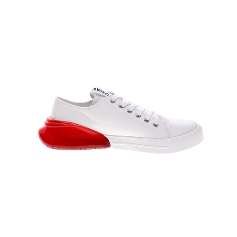 CALVIN KLEIN JEANS-Ανδρικά sneakers CALVIN KLEIN JEANS MUNRO λευκά κόκκινα