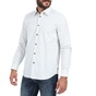 DIESEL-Ανδρικό πουκάμισο DIESEL S-JIROU λευκό μπλε