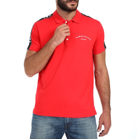 DIESEL-Ανδρική polo μπλούζα DIESEL T-GOROU POLO κόκκινη