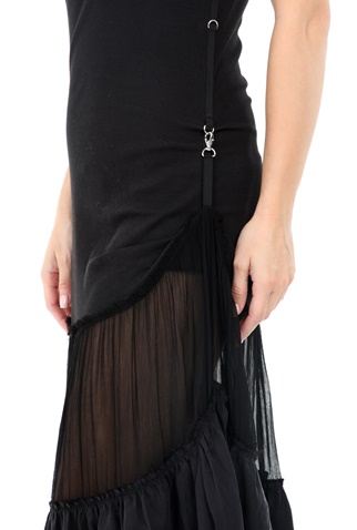DIESEL-Γυναικείο μακρύ φόρεμα DIESEL D-SAIGE μαύρο