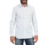 DIESEL-Ανδρικό πουκάμισο DIESEL S-AKURA λευκό