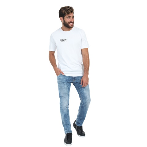 DIESEL-Ανδρικό t-shirt DIESEL T-JUST-Y14 MAGLIETTA λευκό