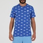 NIKE-Ανδρικό t-shirt NIKE NSW TEE PRINTED CLUB LBR μπλε λευκό