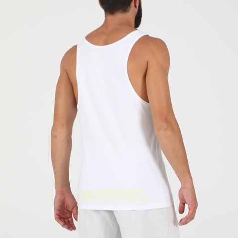 NIKE-Ανδρικό αμάνικο t-shirt NIKE NSW TANK WORLD TOUR λευκό