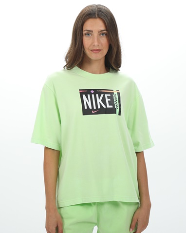 NIKE-Γυναικείο t-shirt NIKE DD1233 W NSW TEE WASH πράσινο