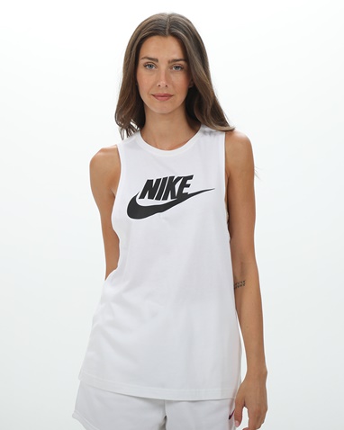 NIKE-Γυναικεία μπλούζα NIKE NSW TANK MSCL FUTURA NEW λευκή