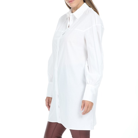 IMPERIAL-Γυναικείο μακρύ πουκάμισο IMPERIAL λευκό