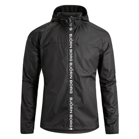 BJORN BORG-Ανδρικό αντιανεμικό jacket BJORN BORG μαύρο