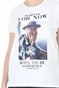 GAUDI-Γυναικείο t-shirt GAUDI JEANS DONNA T-SHIRT GIRO λευκό