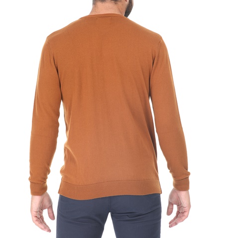 DORS-Ανδρική πλεκτή μπλούζα DORS πορτοκαλί