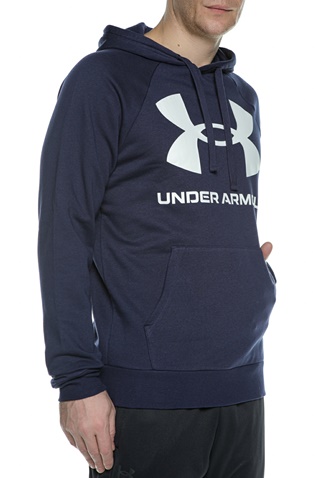 UNDER ARMOUR-Ανδρική φούτερ μπλούζα UNDER ARMOUR 1357093 UA Rival Fleece Big Logo μπλε