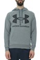 UNDER ARMOUR-Ανδρική φούτερ μπλούζα UNDER ARMOUR 1357093 UA Rival Fleece Big Logo γκρι