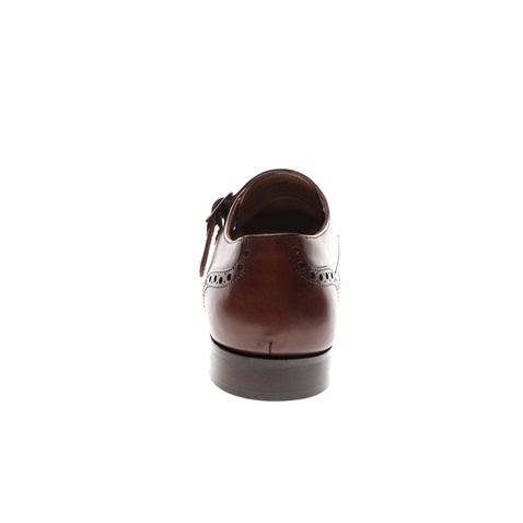 GIACOMO CARLO-Ανδρικά παπούτσια monk brogue GIACOMO CARLO καφέ