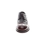 GIACOMO CARLO-Ανδρικά δετά παπούτσια brogue GIACOMO CARLO καφέ γκρι