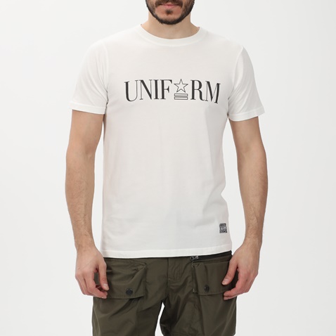 UNIFORM-Ανδρική μπλούζα UNIFORM 94-UN05.044 λευκή