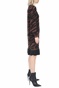 KOCCA-Γυναικείο mini φόρεμα KOCCA GUARDIAN μαύρο καφέ
