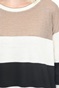 KOCCA-Γυναικείο μακρύ πουλόβερ KOCCA VANRAI λευκό μαύρο