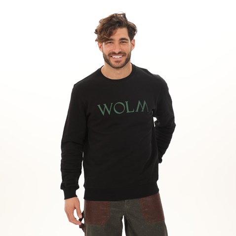 WOLM-Ανδρική φούτερ μπλούζα WOLM 21AIW133 μαύρη