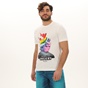 WOLM-Ανδρικό t-shirt WOLM 21AIW170 εκρού