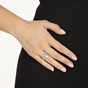 FOLLI FOLLIE-Γυναικείο δαχτυλίδι FOLLI FOLLIE Pleats Bliss επάργυρο δαχτυλίδι από ορείχαλκο