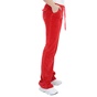 FOUR ANGELS-Γυναικείο βελούδινο παντελόνι φόρμας FOUR ANGELS BASIC κόκκινο