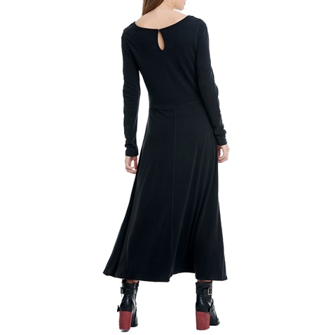 FUNKY BUDDHA-Γυναικείο maxi φόρεμα FUNKY BUDDHA μαύρο