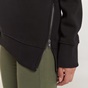 EDWARD JEANS-Γυναικεία μακριά φούτερ μπλούζα EDWARD JEANS 19.1.2.93.116 ZITA-W19  μαύρη