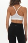 NIKE-Γυναικείο αθλητικό μπουστάκι NIKE DD1379 W NK AIR DF INDY CUTOUT BRA λευκό