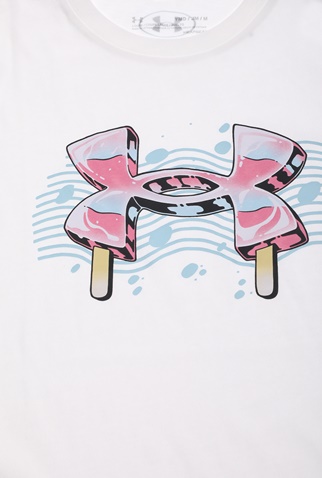 UNDER ARMOUR-Παιδικό t-shirt UNDER ARMOUR SP POPSICLE λευκό