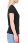 CALVIN KLEIN JEANS-Γυναικεία μπλούζα CALVIN KLEIN JEANS MICRO BRANDING OFF PLACED μαύρη