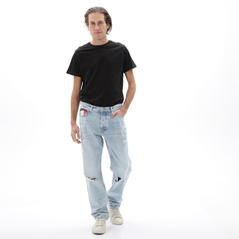 TOMMY HILFIGER-Ανδρικό jean παντελόνι TOMMY HILFIGER DM0DM10289 ETHAN RLXD STRAIGHT μπλε
