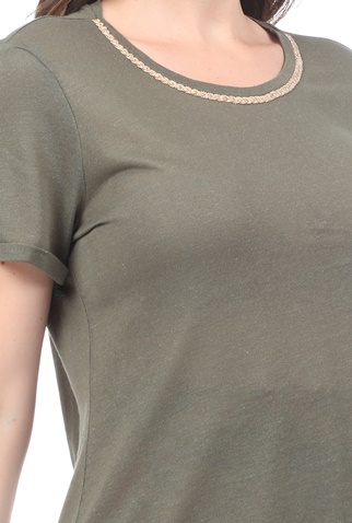 KOCCA-Γυναικείο t-shirt KOCCA PRIYA λαδί