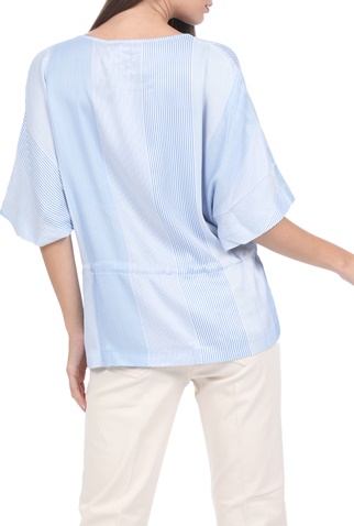 MOS MOSH-Γυναικεία μπλούζα MOS MOSH Rikas Island μπλε λευκή