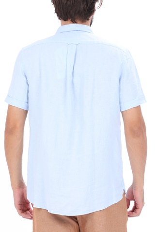 SCOTCH & SODA-Ανδρικό πουκάμισο SCOTCH & SODA REGULAR FIT- Classic short sle μπλε