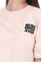 SUPERDRY-Γυναικείο t-shirt SUPERDRY MILITARY NARRATIVE BOXY μπεζ