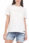 SUPERDRY-Γυναικεία μπλούζα SUPERDRY λευκή