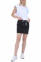 SUPERDRY-Γυναικεία jean mini φούστα SUPERDRY μαύρη