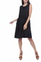 SUPERDRY-Γυναικείο φόρεμα SUPERDRY TEXTURED DAY DRESS μαύρο