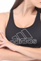 adidas Performance-Γυναικείο αθλητικό μπουστάκι adidas Performance DRST BRANDED B μαύρο 