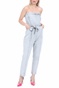 KENDALL + KYLIE-Γυναικεία ολόσωμη strapless jean φόρμα KENDALL + KYLIE JUMPSUIT μπλε