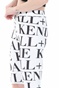 KENDALL + KYLIE-Γυναικείο κοντό κολάν KENDALL + KYLIE μαύρο λευκό