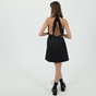 KENDALL+KYLIE-Γυναικείο mini φόρεμα KENDALL+KYLIE 60'S OPENBACK POPLIN μαύρο