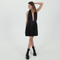 KENDALL+KYLIE-Γυναικείο mini φόρεμα KENDALL+KYLIE 60'S OPENBACK POPLIN μαύρο