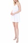 KENDALL + KYLIE-Γυναικείο mini φόρεμα KENDALL + KYLIE MINI POPLIN λευκό